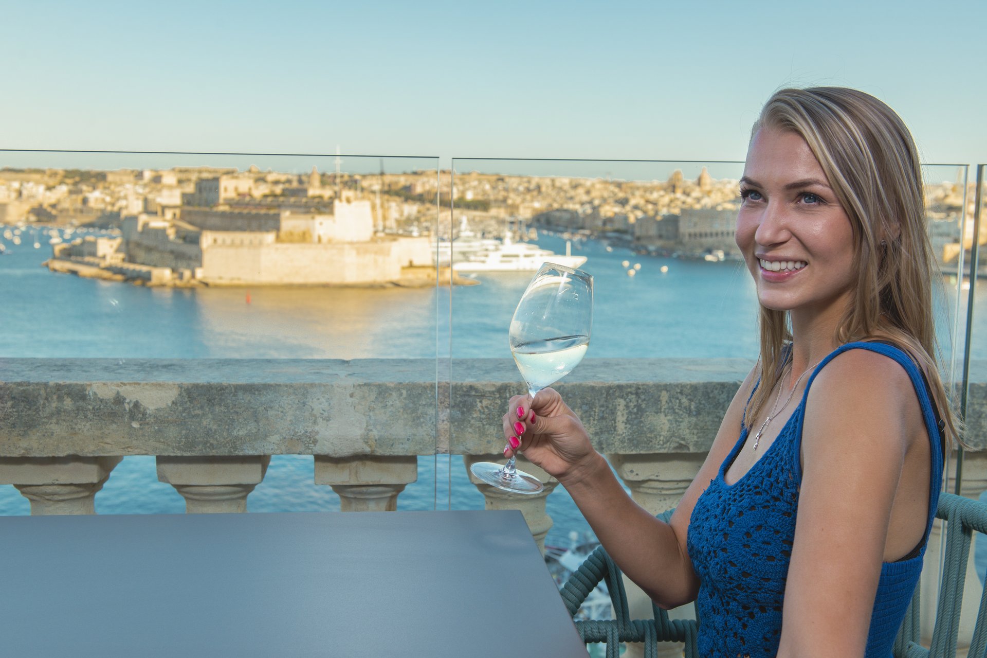 View of Valletta across Grand Harbour